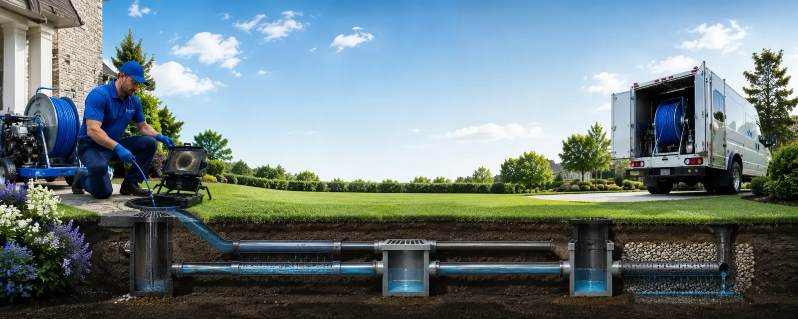 Outdoor drain cleaning information for Somers, CT